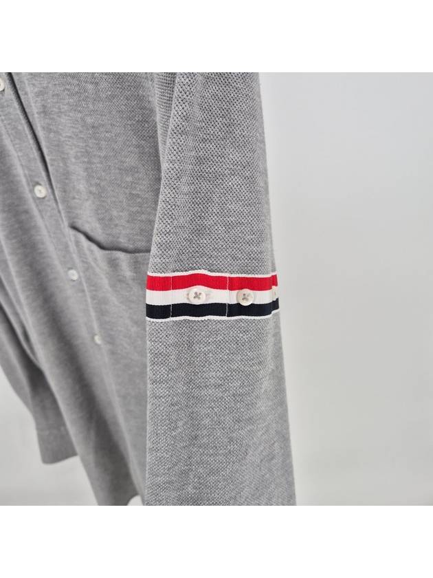 Three Stripes Armband PK Shirt Gray Size 2 - THOM BROWNE - BALAAN 4