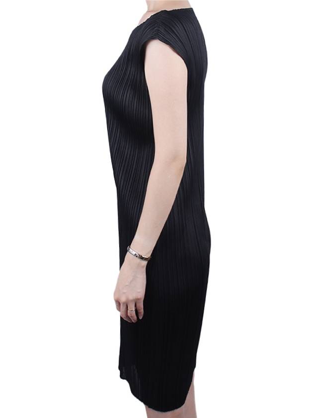 Women s Pleated Please Midi One Piece Black JH113 15 - ISSEY MIYAKE - BALAAN 4