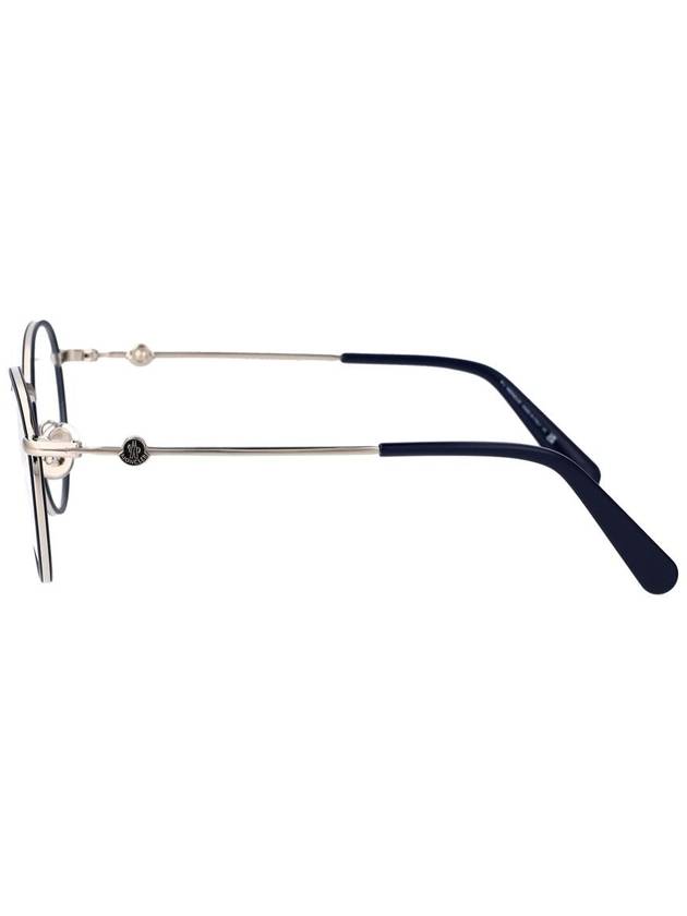 Eyewear Round Metal Eyeglasses Silver - MONCLER - BALAAN 4