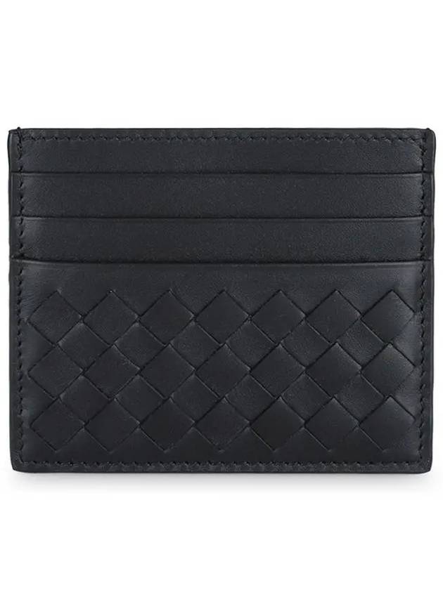 Intrecciato Classic Card Wallet Midnight Blue - BOTTEGA VENETA - BALAAN 3