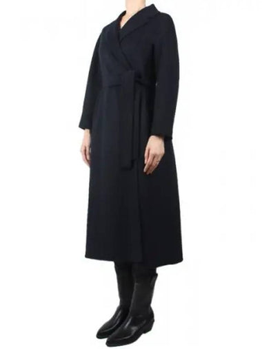 S Women Esturian Virgin Wool Coat Navy ESTURIA 012 271077 1118979 - MAX MARA - BALAAN 1