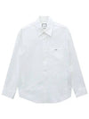 Back Logo Cotton Long Sleeve Shirt White - WOOYOUNGMI - BALAAN 7