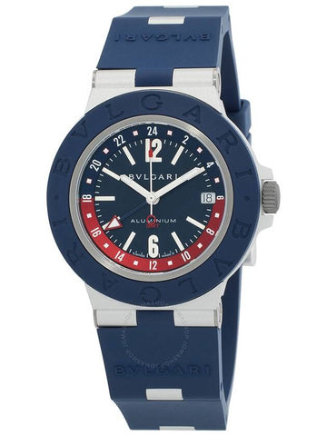 Bvlgari Aluminium "Pepsi" Automatic Blue Dial Men's Watch 103554 - BVLGARI - BALAAN 1