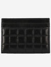 Cassandre Quilting Leather Card Wallet Black - SAINT LAURENT - BALAAN 3