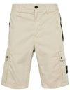 Wappen Cargo Bermuda Shorts Beige - STONE ISLAND - BALAAN 2