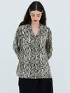 Python Collar Blouse - KOOKEESEE - BALAAN 5