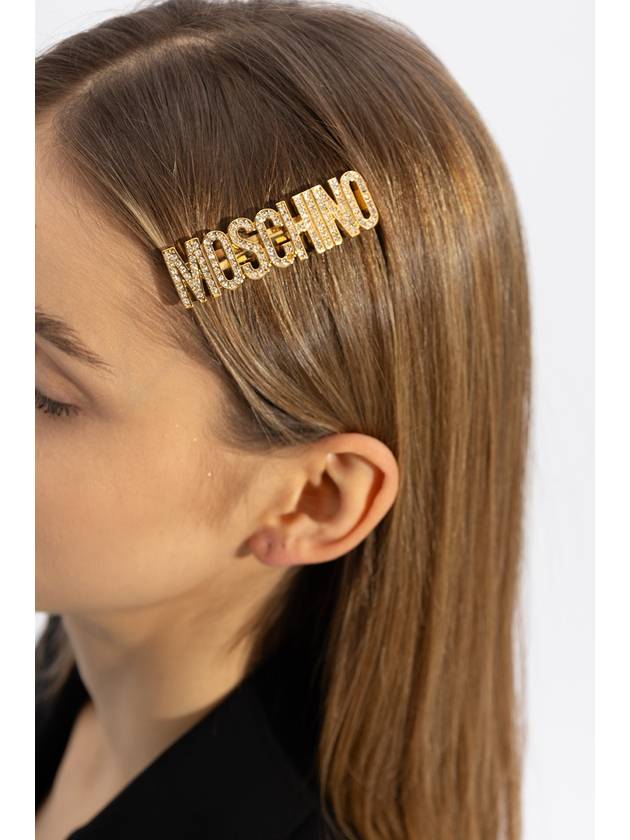 logo decorated hairpin A91528434 - MOSCHINO - BALAAN 3