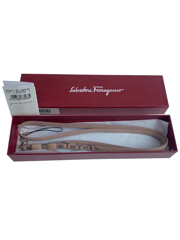 22 7659 02 Gancini pink cell phone strap - SALVATORE FERRAGAMO - BALAAN 1