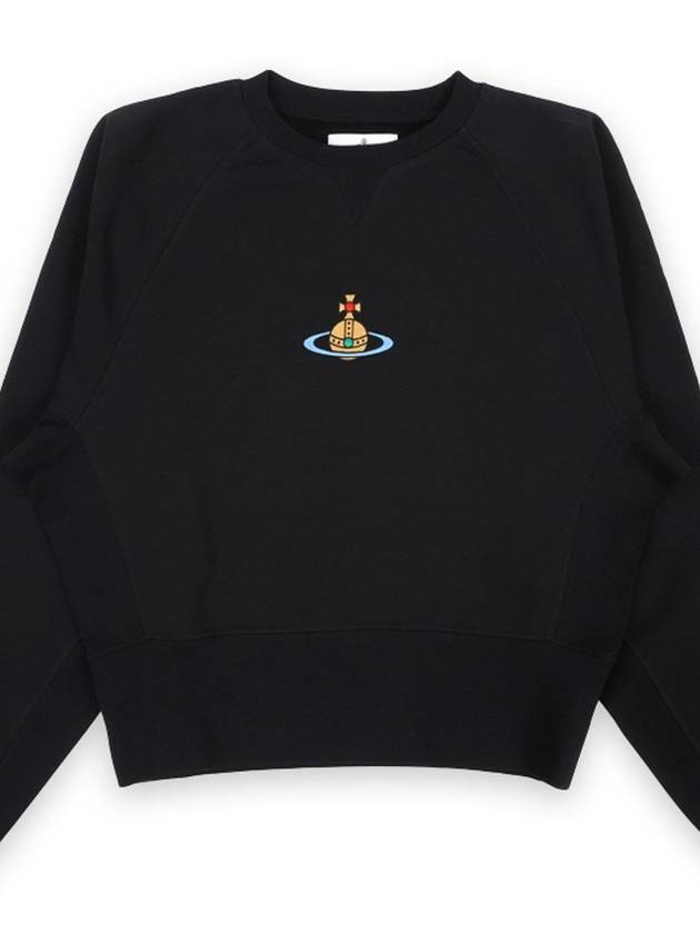 RB Embroidered Logo Sweatshirt Black - VIVIENNE WESTWOOD - BALAAN 3