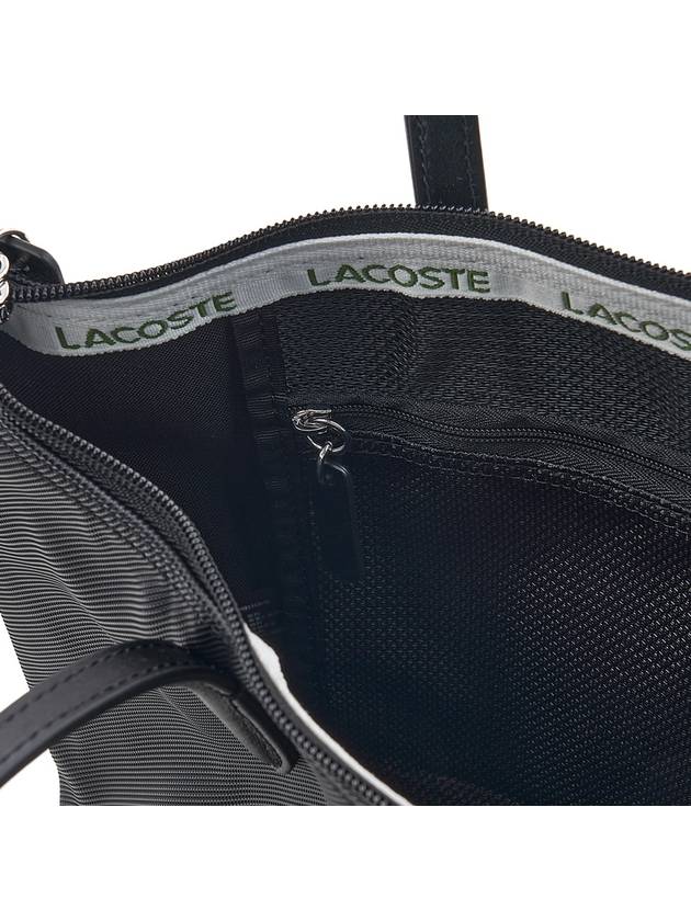 Logo Small Zipper Tote Bag Black - LACOSTE - BALAAN 10