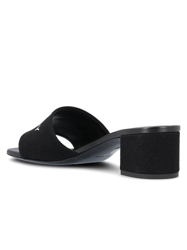 4G Canvas Mule Heel Black - GIVENCHY - BALAAN 4