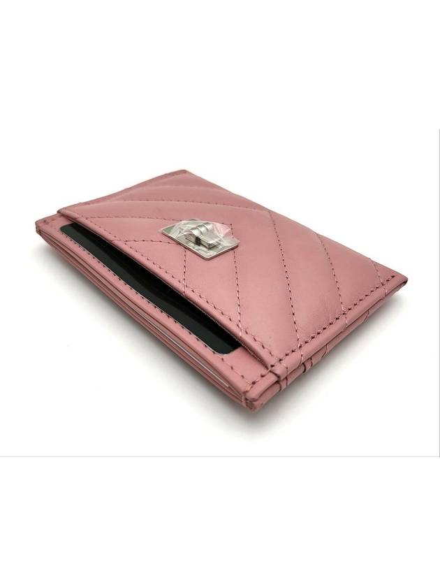 In Stock 255 Vintage Card Slot Pink Silver A80611 - CHANEL - BALAAN 4