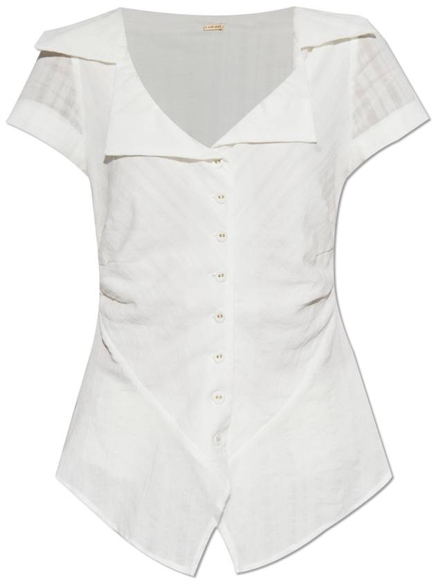 Cult Gaia Top Shallie, Women's, White - CULT GAIA - BALAAN 1