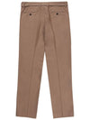 Men's Belted Two-Tuck Tapered Pants Beige SW21APA04BI - SOLEW - BALAAN 3