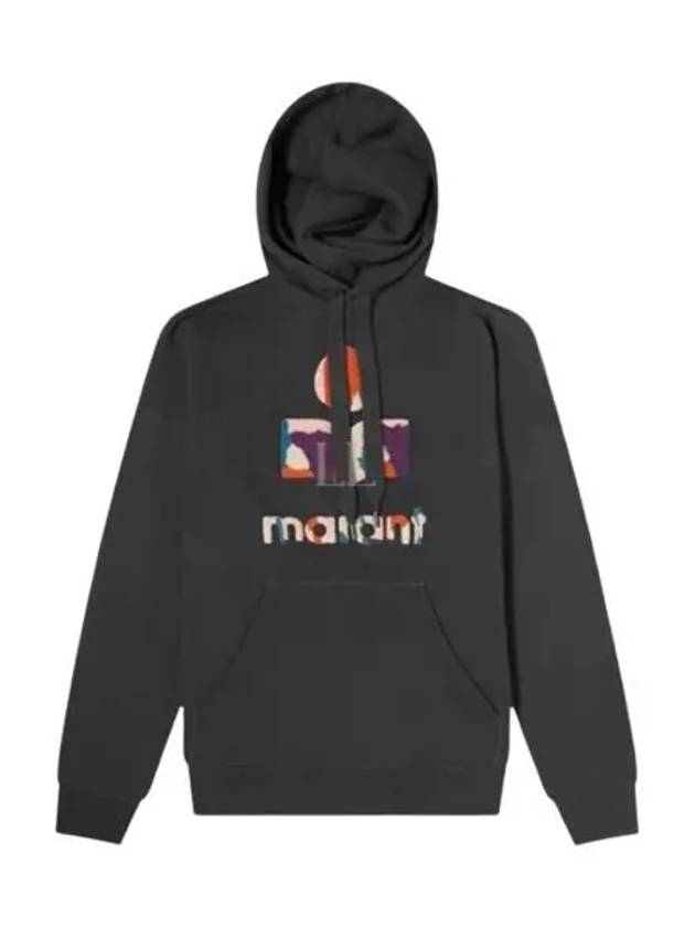 Mansel Big Logo Print Hoodie Fade Night - ISABEL MARANT - BALAAN 2