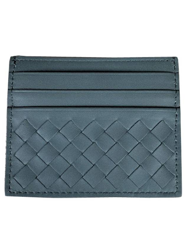 BV Intrecciato Card Holder Slate - BOTTEGA VENETA - BALAAN 3