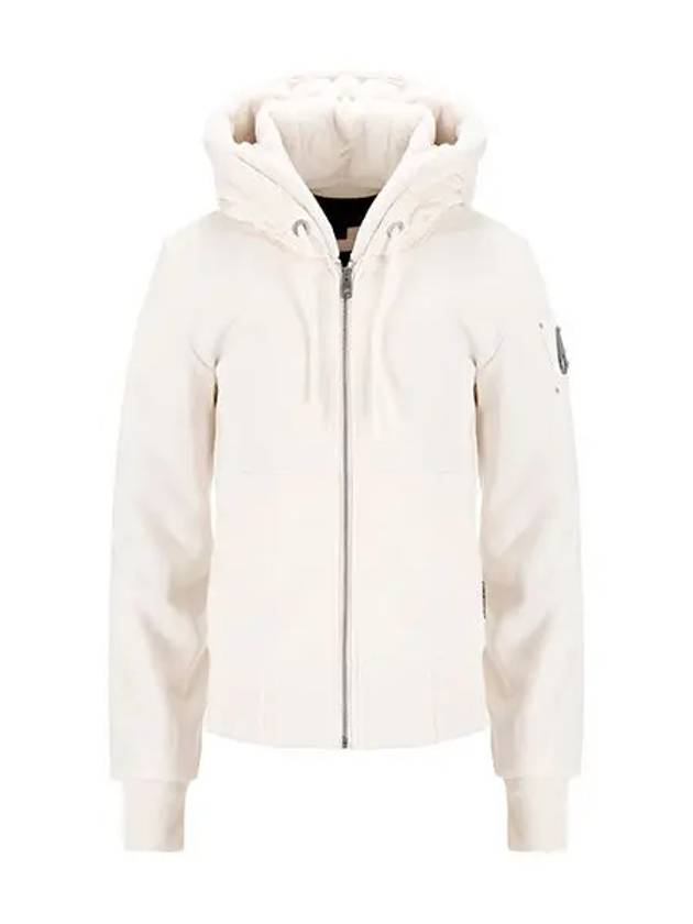 Classic Bunny Zip Up Hoodie White - MOOSE KNUCKLES - BALAAN 6