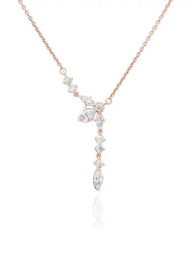 Sparkling Herbarium Cluster Drop Collier Necklace Rose Gold - PANDORA - BALAAN 4