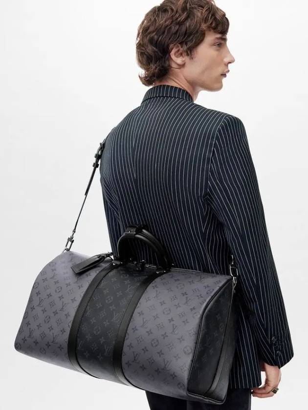 Keepall Bandouliere 50 Duffel Bag Grey - LOUIS VUITTON - BALAAN 6