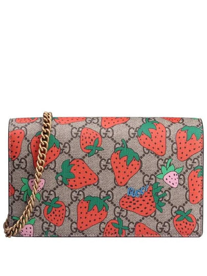 GG Supreme Tasty Wallet Crossbag Beige Red - GUCCI - BALAAN 2