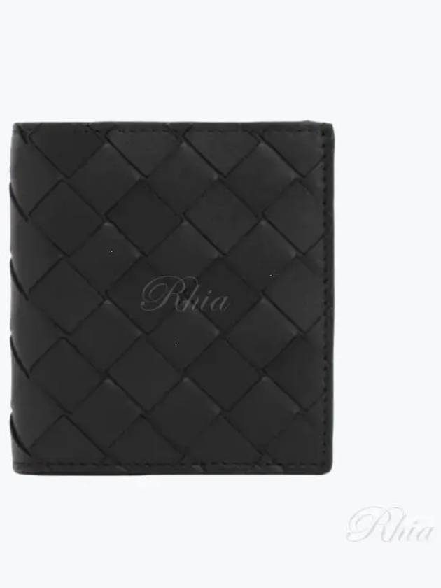 Intrecciato Slim Half Wallet Black - BOTTEGA VENETA - BALAAN 2