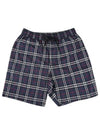 Check Swim Shorts Navy - BURBERRY - BALAAN 2