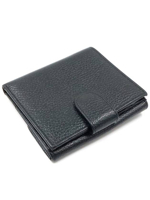 Women s Gucci 615525 Black Leather Interlocking GG Flap Half Wallet gt Gangbuk used luxury goods - GUCCI - BALAAN 6