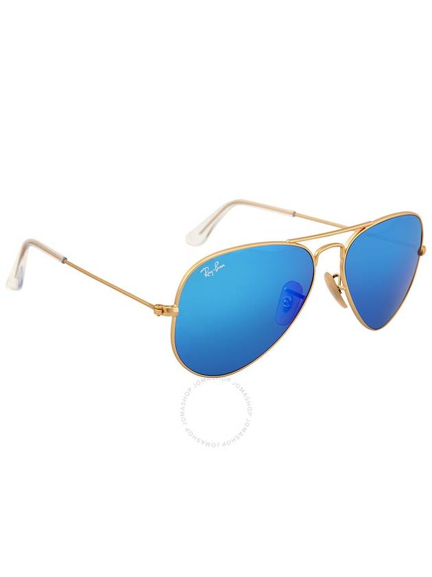 Ray Ban Aviator Flash Blue Flash Aviator Unisex Sunglasses RB3025 112/17 55 - RAY-BAN - BALAAN 3