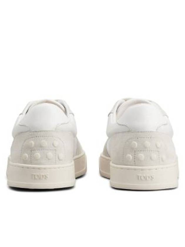 Suede Leather Low Top Sneakers White - TOD'S - BALAAN 6