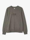 Men's Logo Light Fleece Sweatshirt Khaki - CP COMPANY - BALAAN 2