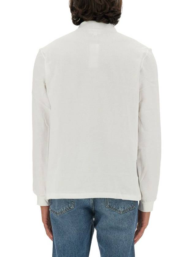 Classic Fit Long Sleeve PK Shirt White - LACOSTE - BALAAN 5