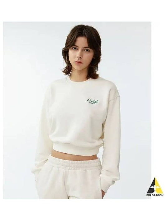 Classic Crop Sweatshirt Women s Ivory - REEBOK - BALAAN 1