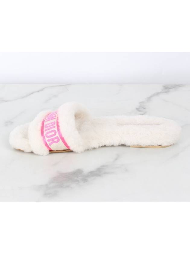 logo shearling slippers 36 230 - DIOR - BALAAN 6