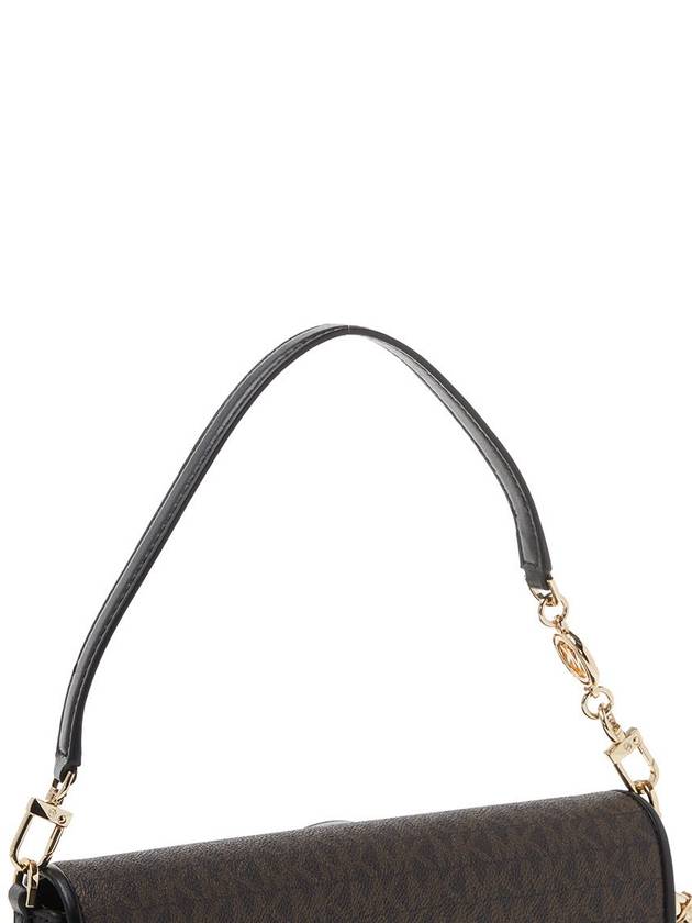 Bradshaw Small Logo Convertible Shoulder Bag Black Brown - MICHAEL KORS - BALAAN 9