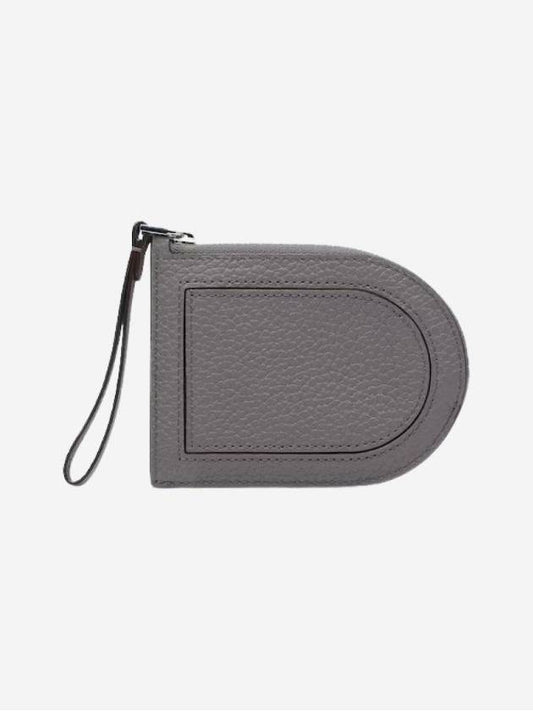 Pain D Pouch Card Holder Taurillon Soft Stone - DELVAUX - BALAAN 1