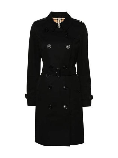 Chelsea Cotton Trench Coat Black - BURBERRY - BALAAN 2