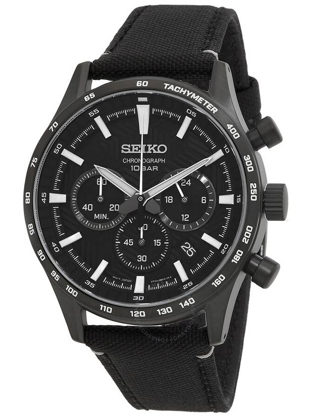 Seiko Essentials Chronograph Quartz Black Dial Men's Watch SSB417 - SEIKO - BALAAN 1