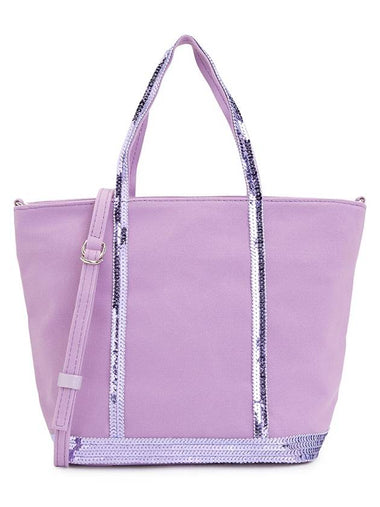 Canvas S Cabas Tote Bag Purple - VANESSA BRUNO - BALAAN 1