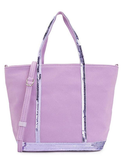 Canvas Cabas Tote Bag Purple - VANESSA BRUNO - BALAAN 2