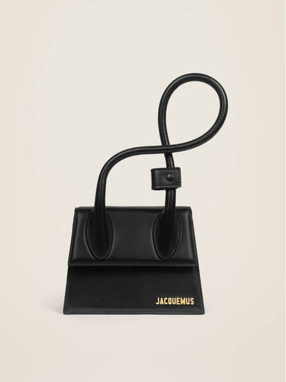 Le Chiquito Noeud Coiled Leather Tote Bag Black - JACQUEMUS - BALAAN 2