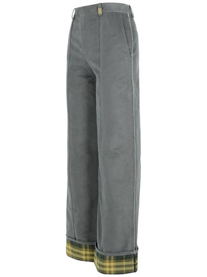 Burberry Grey Nylon Blend Trousers - BURBERRY - BALAAN 2