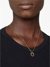 Gancini Large Necklace Brass & Gold - SALVATORE FERRAGAMO - BALAAN 4