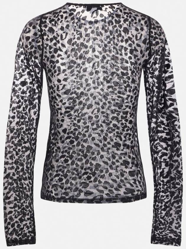 Alexander McQueen Semi-Sheer Leopard Print Top - ALEXANDER MCQUEEN - BALAAN 2