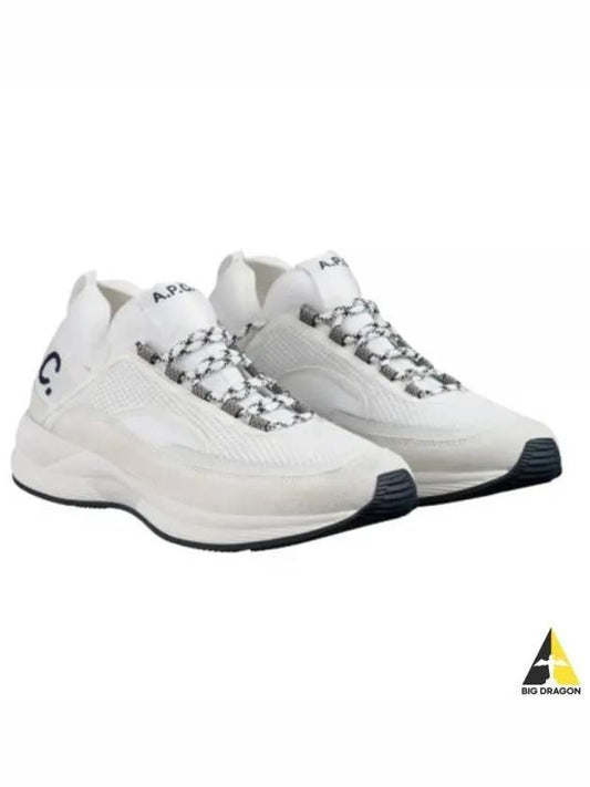 Run Around Logo Low Top Sneakers White - A.P.C. - BALAAN 2