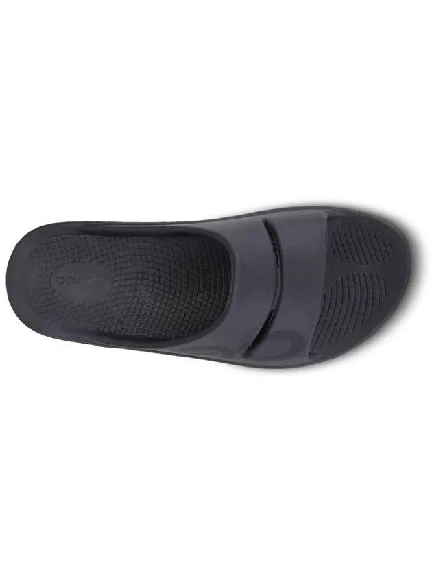 Elegant slide slippers matte black - OOFOS - BALAAN 5