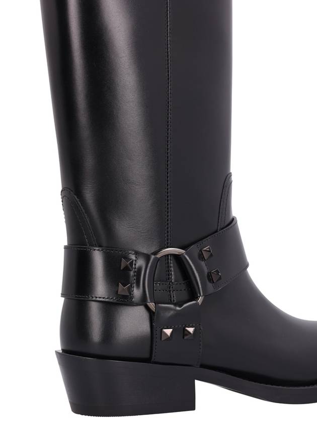 ROCKSTUD BIKER BOOT - VALENTINO - BALAAN 4