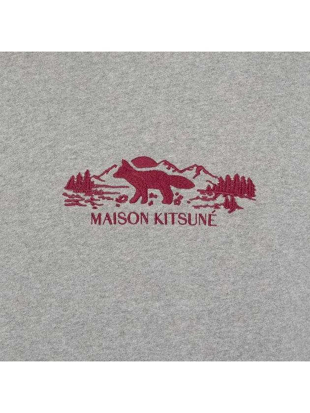 Maison Kitsune Outdoor Profile Fox Embroidery Men s Sweatshirt NM00308 H131 - POLO RALPH LAUREN - BALAAN 5