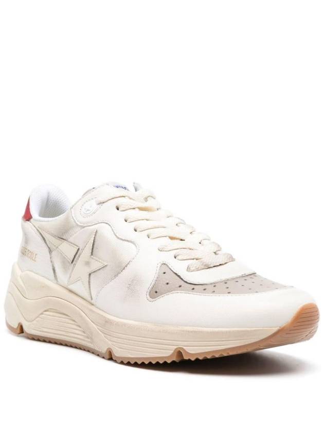 Running Sole Leather Low Top Sneakers White - GOLDEN GOOSE - BALAAN 3