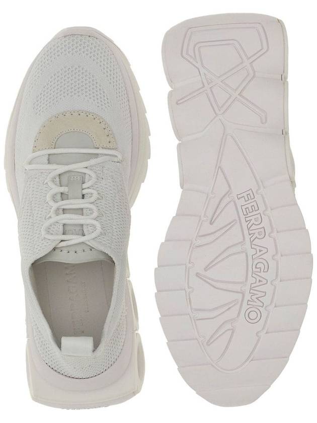 Nima Running Low-Top Sneakers Optic White - SALVATORE FERRAGAMO - BALAAN 4