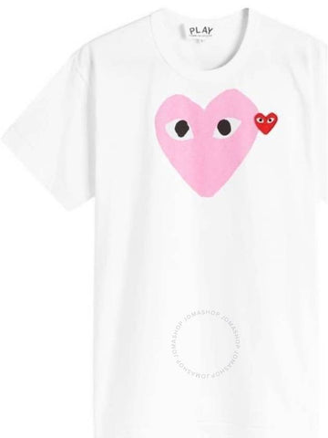 Cdg Play Big Heart Print Cotton T-Shirt, Size X-Large - COMME DES GARCONS PLAY - BALAAN 1